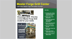 Desktop Screenshot of masterforgegrill.com