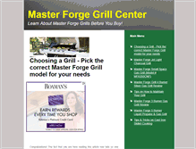 Tablet Screenshot of masterforgegrill.com